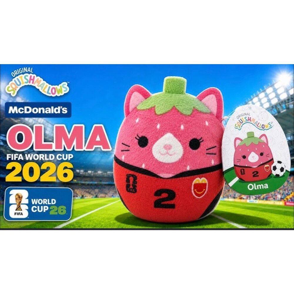 2026 McDonald’s FIFA World Cup OLMA England Squishmallow Mini Happy Meal Toy - Picture 2 of 5